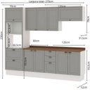 Ver imagem 2 de Armário de Cozinha Modulada 2,70m 9 Peças Iluminata Genialflex