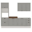 Ver imagem 4 de Armário de Cozinha Modulada 2,70m 9 Peças Iluminata Genialflex