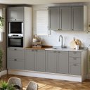 Ver imagem 1 de Armário de Cozinha Modulada 2,70m 9 Peças Iluminata Genialflex