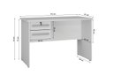 Ver imagem 2 de Escrivaninha Mesa para Computador Byte 2 Gavetas com Chave Valdemoveis Cinamomo