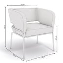 Ver imagem 2 de Pol003-A019 Poltrona Urbana Linho Bege Kappesberg