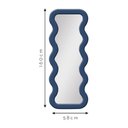 Ver imagem 2 de Espelho de Corpo New York Veludo 58x160cm Azul Marinho