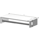 Ver imagem 4 de Cabideiro de Parede Suspenso 60x25x11,5 Branco