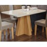 Mesa para Sala de Jantar Mesa Maite 130 cm Vidro/Mdf Cimol Nature/Offwhite - 2