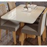 Mesa para Sala de Jantar Mesa Maite 130 cm Vidro/Mdf Cimol Nature/Offwhite - 3