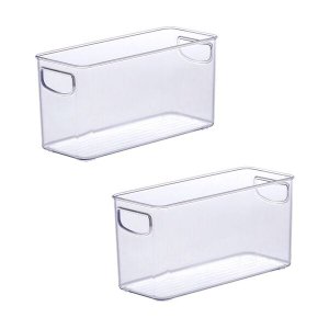 Kit 2 Organizador Diamond 25X10X13 CM Cristal Paramount