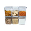 Ver imagem 2 de KIT 6 Potes Herméticos Quadrados 1000ml Empilhável Paramount