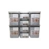 KIT 8 Potes Herméticos Quadrados 480/1000ml Empilhável Paramount - 2