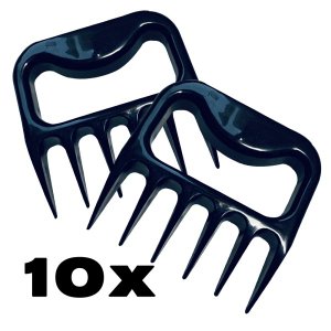 Garra de Urso Churrasco Pata Resistente Desfiador 10 Pares