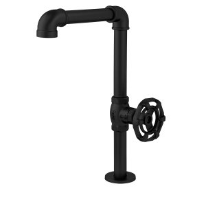 TORNEIRA DE MESA INDUSTRIAL RÚSTICA PRETO FOSCO PRETO FOSCO