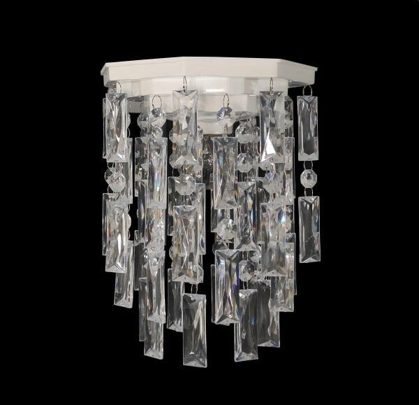 Lustre de Cristal Acrílico Plafon Luminária Decoração Para Banheiro Decorar Lavabo 17x25 cm - 3