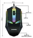 Ver imagem 2 de Mouse Usb Óptico Sensor Laser 1200 Dpi Led Rgb Dw-01