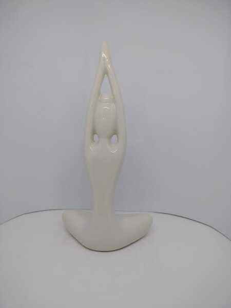 Enfeite Porcelana Estatueta Posição De Yoga:Posição01 - 2