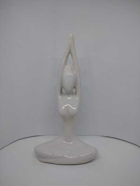 Enfeite Porcelana Estatueta Posição De Yoga:Posição01 - 1