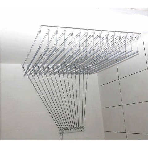 VARAL de teto Homellinea 15 v 3/8" x 1,00 m Alumínio Natural