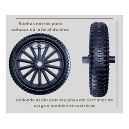 Rodas Pneu Maciço Carriola e Carrinhos de Carga Rd05 Alcalay - 3