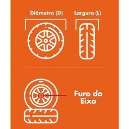 Rodas Pneu Maciço Carriola e Carrinhos de Carga Rd05 Alcalay - 6