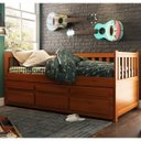 Ver imagem 1 de Bicama Solteiro Reta 3 Gavetas