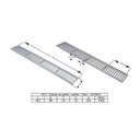 Ver imagem 4 de Kit 2 Ralo Grelha Linear Caixilho em Alumínio Fendi 15x100cm