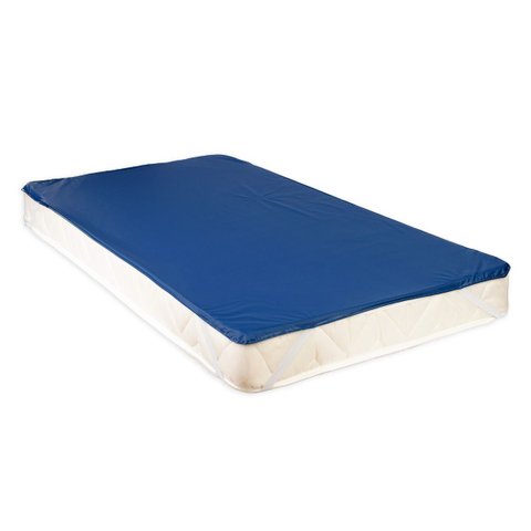 Capa Protetora de Colchão Impermeável Casal Padrão 138x188cm com Elástico:azul Marinho