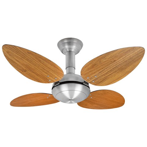 Ventilador de Teto Office Jet Venti-Delta Prata 4Pás Freijó 110v