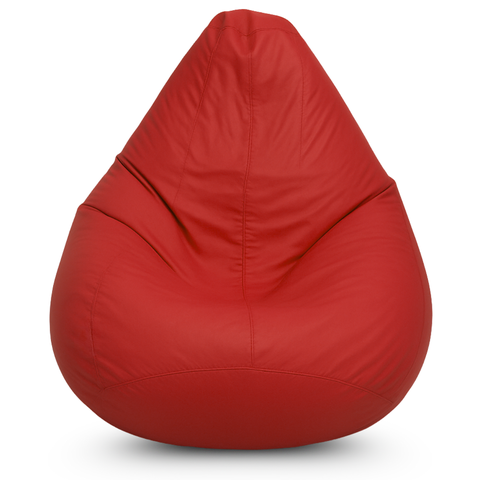 Puff Pera com Enchimento Decoração Conforto Eventos Almofadão - Vermelho