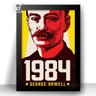 Quadro 1984 George Orwell Arte Poster Decoração com moldura - 1
