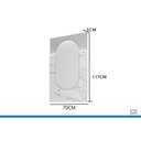 Ver imagem 3 de Conjunto Banheiro c/Espelho Riviera/Gales 70cm Platina MGM