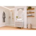Ver imagem 1 de Conjunto Banheiro c/Espelho Riviera/Gales 70cm Platina MGM