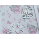 Ver imagem 7 de Trio Quadros Parede Decoração Quarto Menina Bebê D217 Infantil Borboleta Jardim Coração Pássaro