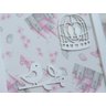 Trio Quadros Parede Decoração Quarto Menina Bebê D217 Infantil Borboleta Jardim Coração Pássaro - 7