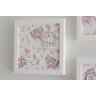 Trio Quadros Parede Decoração Quarto Menina Bebê D217 Infantil Borboleta Jardim Coração Pássaro - 4