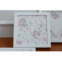 Ver mais imagens de Trio Quadros Parede Decoração Quarto Menina Bebê D217 Infantil Borboleta Jardim Coração Pássaro