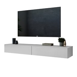Rack Linha Eros para Tv Modelo Suspenso na Parede em Mdp/mdf Robusto:branco - 2