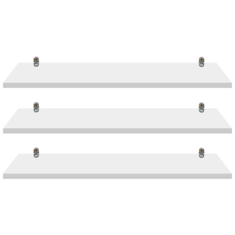 Kit 3 Prateleiras Branca Mdf 30x9 Suporte Cadeirinha Decorar