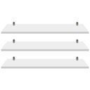 Ver imagem 1 de Kit 3 Prateleiras Branca Mdf 30x9 Suporte Cadeirinha Decorar