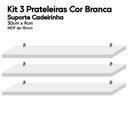 Ver imagem 7 de Kit 3 Prateleiras Branca Mdf 30x9 Suporte Cadeirinha Decorar