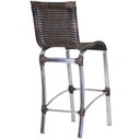 Ver imagem 2 de Kit 5 Banquetas em Alumínio e Fibra Sintética Haiti para Cozinha, Edícula Trama