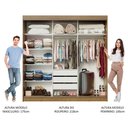 Ver mais imagens de Guarda-roupa Casal Austin 4 Portas 3 Gavetas Rustic