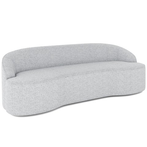 Sofá 4 Lugares Curvo Sala de Estar Living Lótus D02 Linho Cinza 280 cm D-315 - Lyam Lyam Decor