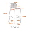 Ver imagem 5 de Banqueta Floripa - Verde Aloe fratini