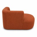 Ver mais imagens de Sofá Puf Orgânico 140 cm 2 Lugares Consultório Recepção Sala:Terra Cota/Bouclé Lado Direito