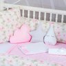Kit Berço Menina Ursinho 9 Peças Duas Laterais Rosa Claro - 3