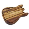 Tábua Churrasco Madeira Teca Guitarra com Cumbuca Molho - 1