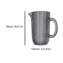 Ver imagem 2 de Jarra Cameratta em Cristal Ecológico 1,3l Cinza - L'hermitage