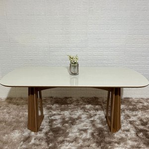 Mesa de Jantar 06 Lugares 180x90cm 100% Mdf Tm69 Dalla Costa