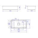 Ver imagem 4 de Cuba de Embutir Deca Slim 65x35 L.33060.mde.85 Retangular com Mesa Soft Antracite