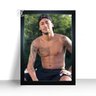Quadro De Parede Jogador Neymar Moldura 44x32cm - 1