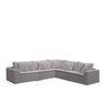 Sofá Modular Rivieira Linho Cinza Trovão - Meu Estofado Sofá Modular Riviera Sala Quarto Recepção Ha - 1