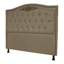 Ver imagem 4 de Cabeceira mais Calçadeira Casal King 195cm Para Cama Box Greta Suede Capuccino - DS Estofados
